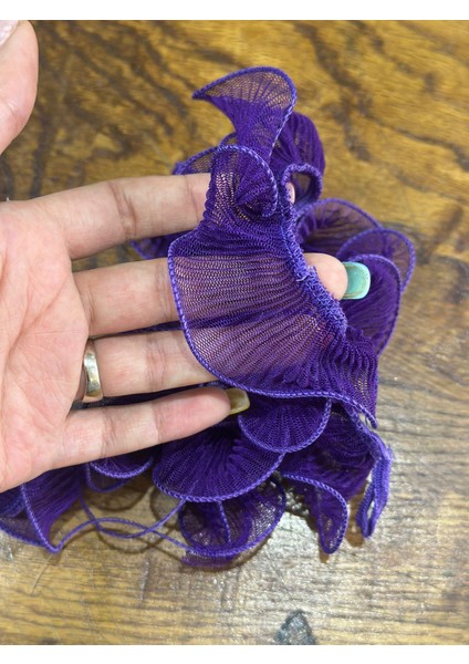 Mor Fırfırlı 50 cm Boy 5 cm En Şerit Dikiş Aksesuarı modelleri