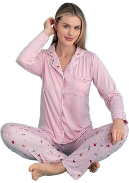 Pink Dreams Kadın Pijama Takımı Yumuşak S/2xl