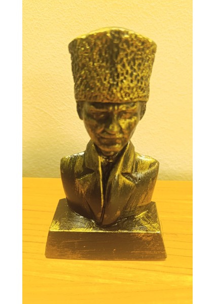 El Yapımı Bronz Görünümlü Atatürk Büstü – Dekoratif Masa Üstü ve Ofis Objesi 15*8 indirimleri