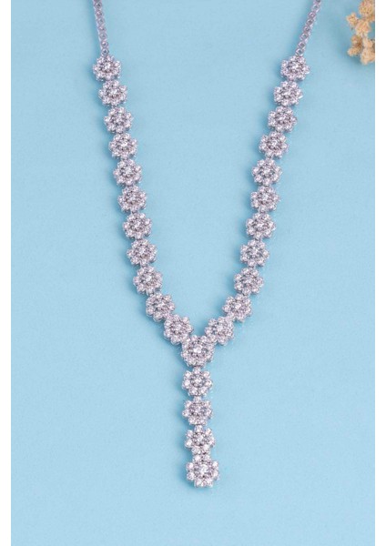 Papatya Montürlü Rodyum Kaplama 925 Ayar Gümüş Kolye fırsatları