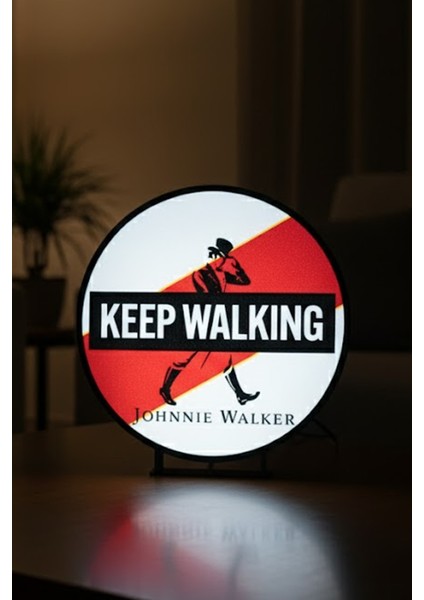 Johnnie Walker Modern “keep Walking” Tasarımlı Dekoratif Aydınlatma fiyatları