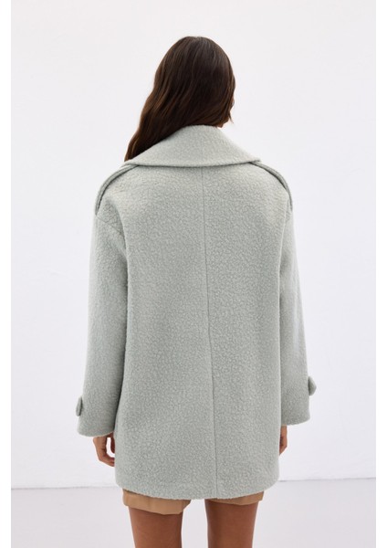 Buklet Kısa Kaban - Mint