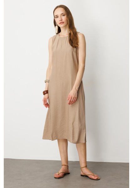 Rahat Kalıp Coton Elbise-Vizon modelleri