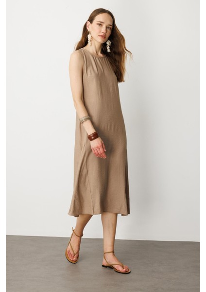 Rahat Kalıp Coton Elbise-Vizon fırsatları