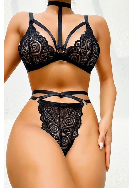 Dantelli Fantezi Sütyen Külot Takım