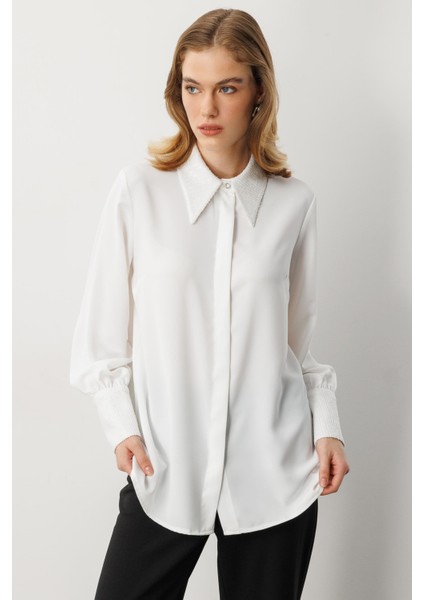 Payet Detaylı Gömlek-Kemık modelleri