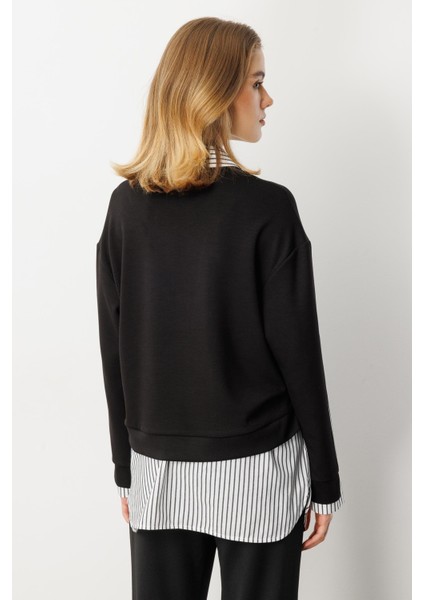 Eteği Çıkarılabilir Modal Gömlek-Siyah indirimleri