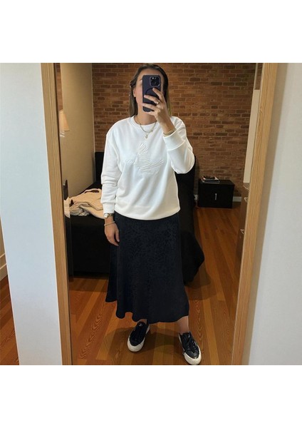 Sweatshirt Işlemeli
