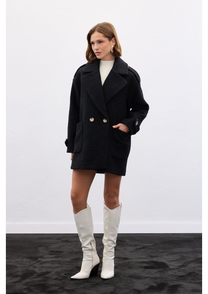 Buklet Kısa Kaban - Siyah fiyatları