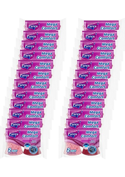 Mega Comfort 2'li Oluklu Sünger 24 Paket