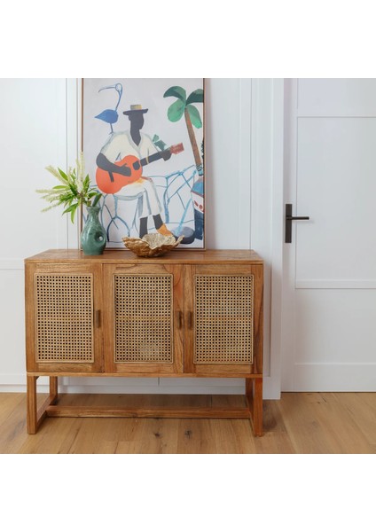 Vista Masif Ahşap Hazeranlı Konsol