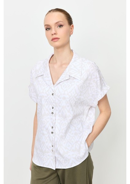 Baskı Detaylı Gömlek-Bej indirimleri