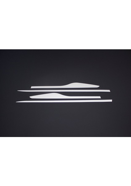 Renault Clio 4 Hb Krom Yan Kapı Çıtası 4 Parça 2012 ve Üzeri modelleri