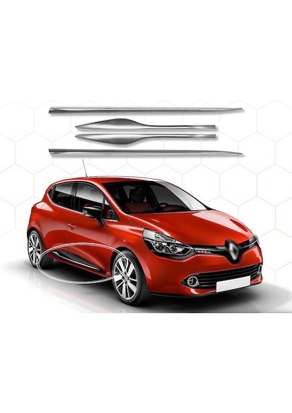 Renault Clio 4 Hb Krom Yan Kapı Çıtası 4 Parça 2012 ve Üzeri indirimleri