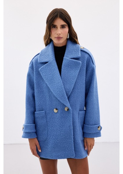 Buklet Kısa Kaban - Mavi fiyatları