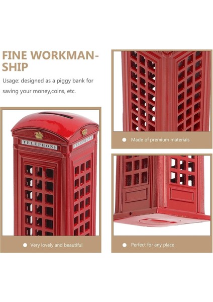 Telefon Kulübesi Metal Kumbara Ingiltere Londra 18CM fırsatları