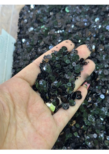Siyah Delikli 20 gr 05 mm Oya Yazma Pul Payet modelleri