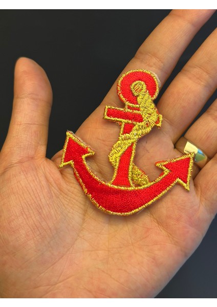 Ütü Ile Yapışan Nakış Işleme Çapa Arma Dikiş Aplike 7x6 cm modelleri