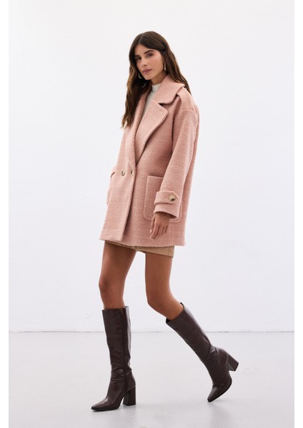 Buklet Kısa Kaban - Pudra indirimleri