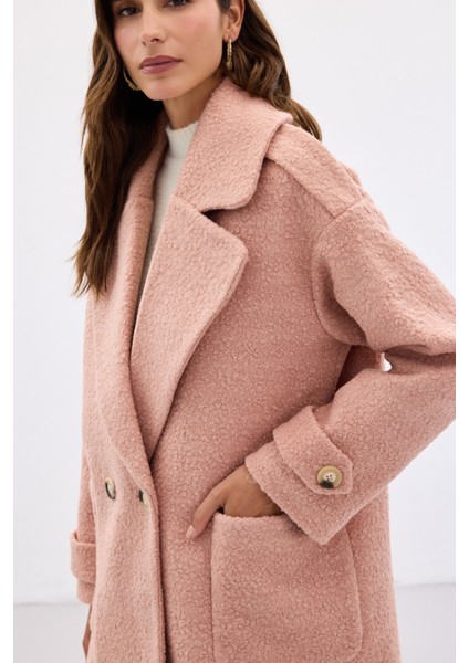 Buklet Kısa Kaban - Pudra