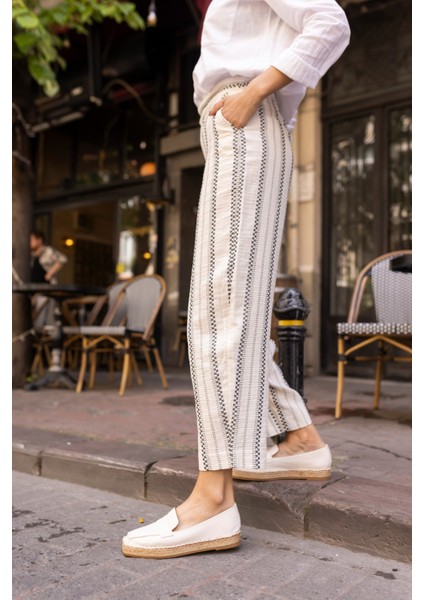 Palmer Kadin Altın Gercek Deri Espadril Ayakkabi modelleri