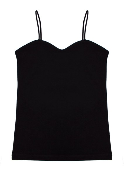 Kadın Atlet Ip Askılı Çıkarılabilir Pedli (%96 Pamuk - %4 Elastan)