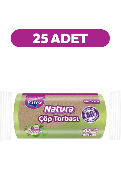 Natura Çöp Torbası Küçük Boy 30'lu 40 x 50 cm 25 Paket fiyatları