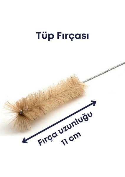 Test (Deney) Tüpü Temizleme Fırçası 11 cm Laboratuvar Ürünleri Kullanımına Uygun