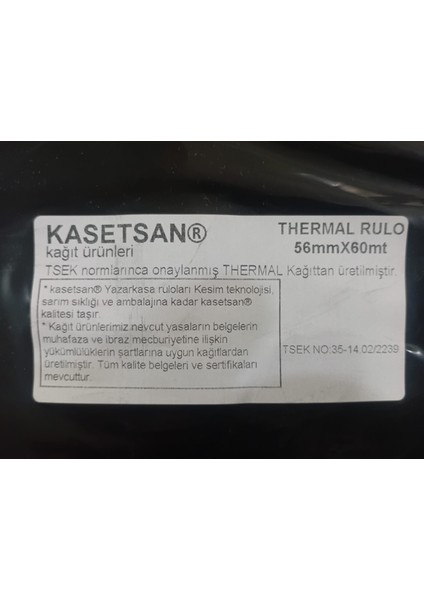 56X60 Termal Rulo Yazar Kasa Rulosu 10 Adet fiyatları