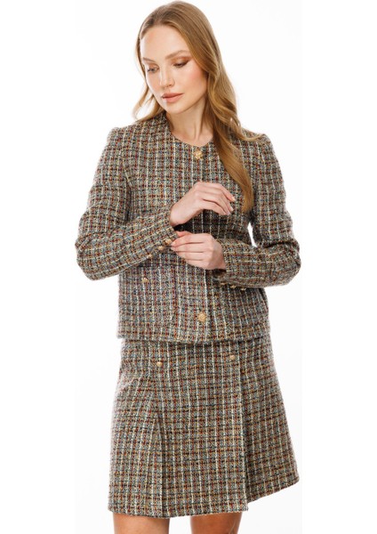 Bisiklet Yaka Kalın Ceket-Mavi modelleri