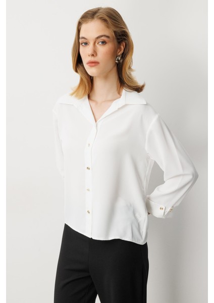 Truvakar Kol Taş Düğmeli Gömlek-Kemık modelleri