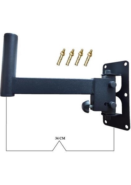 4 Adet - Hoparlör Duvar Sehpası Standı - Hareketli Hoparlör Askısı - Uzun modelleri