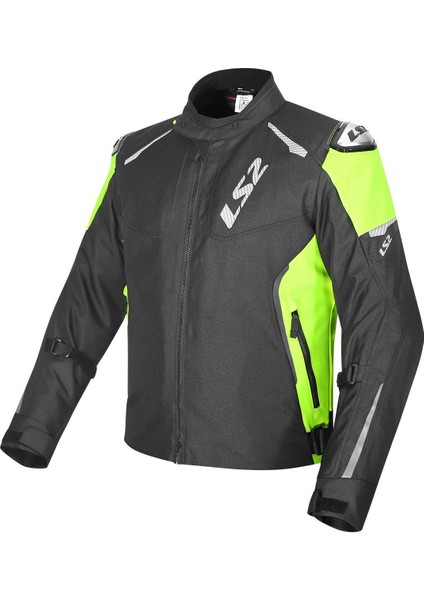 Zoom Erkek Motosiklet Mont Siyah-Neon Sarı