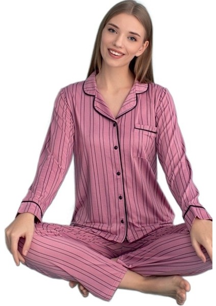 Aurora Bella Kadın Pijama Takımı Yumuşak Soft Kumaş Tam Kalıp S/2xl fiyatları