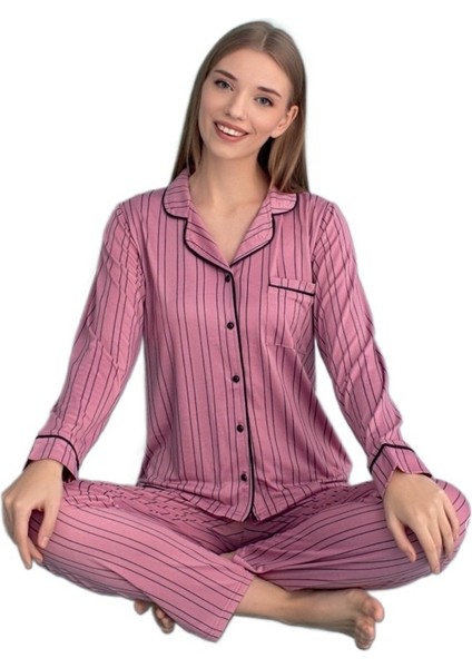 Aurora Bella Kadın Pijama Takımı Yumuşak Soft Kumaş Tam Kalıp S/2xl modelleri