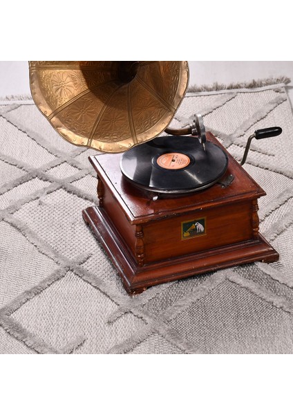 Fox Iskandinav Krem Kabartmalı Modern Dokuma Halı - FC04K indirimleri