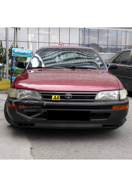 Toyota Corolla AE101 Efsane Kasa 1991-1998 Uyumlu Üniversal Laguna Lip Esnek Ön Lip 2 Parça Tampon Altı Dil Karlık Ön Ek