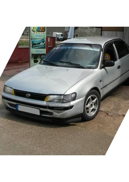 Toyota Corolla AE101 Efsane Kasa 1991-1998 Uyumlu Üniversal Laguna Lip Esnek Ön Lip 2 Parça Tampon Altı Dil Karlık Ön Ek