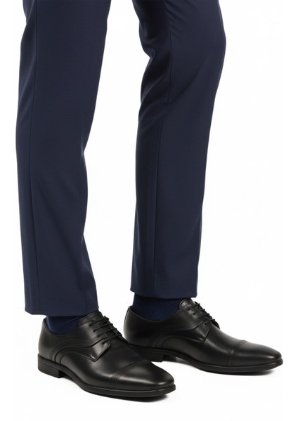 Siyah Hakiki Deri Kaymaz Taban Erkek Günlük Ayakkabı 975 M modelleri