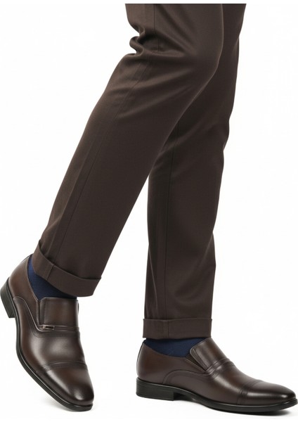 Kahve Hakiki Deri Kaymaz Taban Erkek Günlük Ayakkabı 974 M modelleri