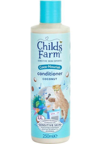 Kuru ve Kıvırcık Saçlar Için Hindistan Cevizi Özlü Çocuk Saç Krem 250ML