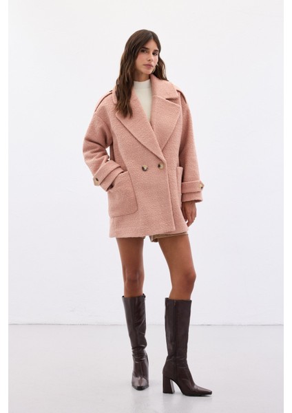 Buklet Kısa Kaban - Pudra