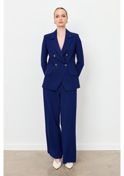 Asimetrik Kesim Krep Ceket-Lacı fiyatları