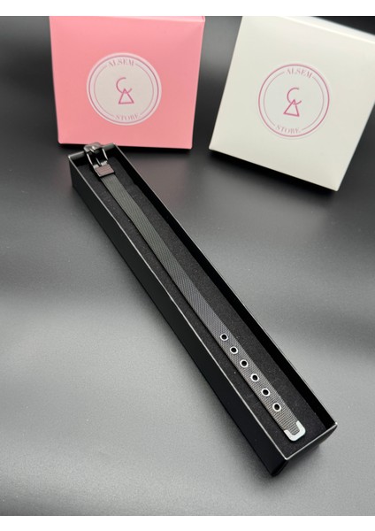 925 Ayar Gümüş Kaplama Ince Metal Mesh Örgü Bileklik , Erkek Hasır Bileklik , Sevgiliye Hediye fırsatları