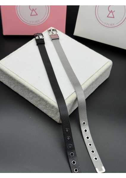 925 Ayar Gümüş Kaplama Ince Metal Mesh Örgü Bileklik , Erkek Hasır Bileklik , Sevgiliye Hediye indirimleri