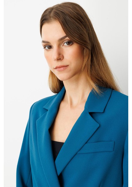 Kruvaze Yaka Kısa Ceket-Petrol fiyatları