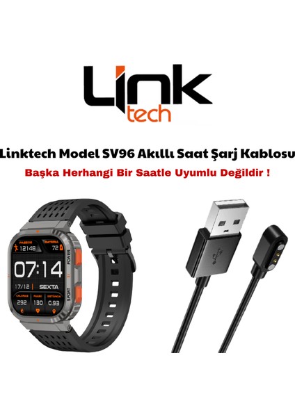 Model SV96 Akıllı Saat Şarj Kablosu Not - Başka Herhangi Bir Akıllı Saat Ile Uyumlu Değildir