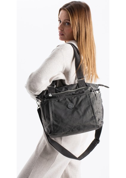 Glc Kadın 4 Bölmeli Suya Dayanıklı Saten Kumaş Çapraz ve Omuz Askılı Çanta fırsatları