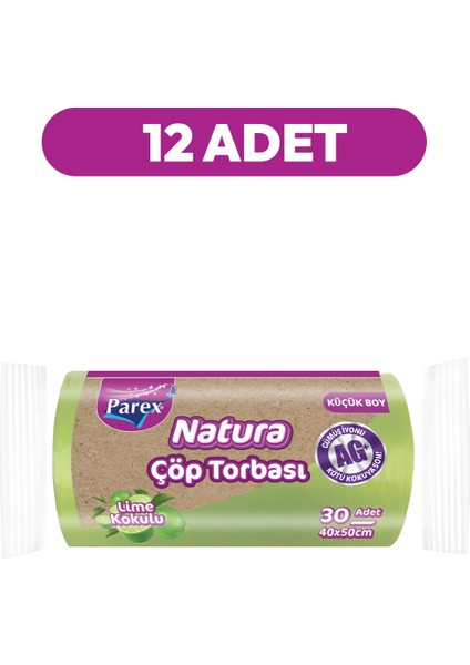 Natura Çöp Torbası Küçük Boy 30'lu 40 x 50 cm Onikili Paket fiyatları