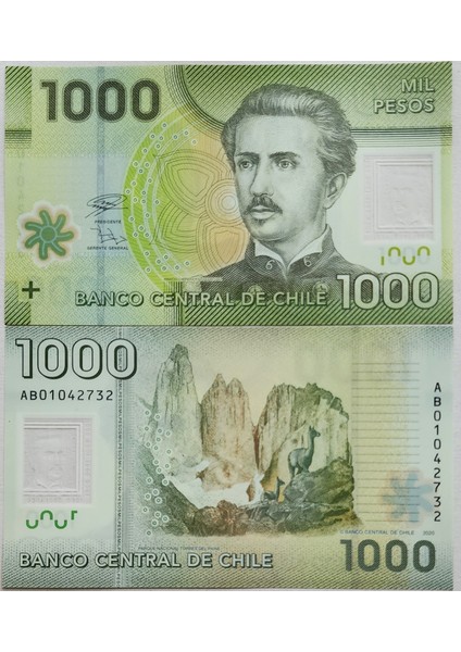 Şili 1000 Peso 2020 Polymer Çil.